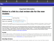 Tablet Screenshot of bulverdelittleleague.org